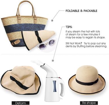 Жіночий солом&39яний капелюх Comhats, складний літній капелюх, пляжний капелюх із широкими полями, розмір L, 69087бежевий