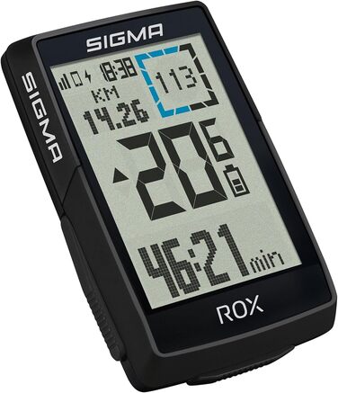 Велокомп'ютер SIGMA ROX 4.0 SE GPS, 2.4 дюйма, IPX7, Пластик/Електроніка, Чорний