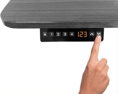 Стіл з регульованою висотою (610x1250 см) - Стіл для роботи сидячи/стоячи з портами зарядки - Каркас столу з електричним регулюванням висоти та сталевими ніжками - Стіл з регульованою висотою, білий 610-1250 мм 2 ніжки білий