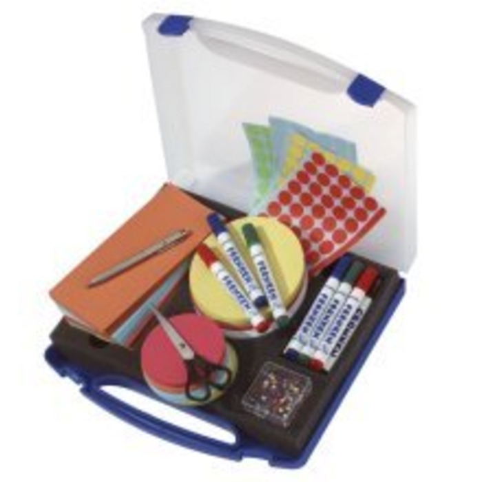 Міні-кейс для презентацій 34,5 x 36 см, синій, водонепроникний, прозора кришка, містить понад 1100 деталей, 1 шт.