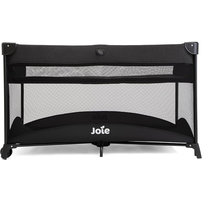 Дорожнє ліжечко Joie Allura 120, компактне, складне, знімне, з блискавкою збоку, з матрацом та сумкою для перенесення, від народження до 3 років (0-15 кг), колір Shale