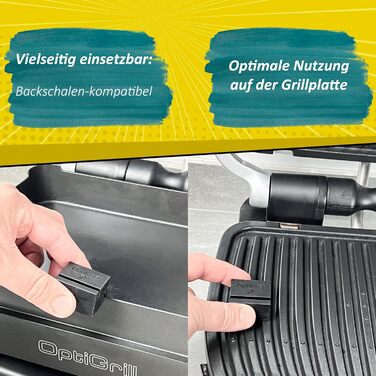 Оригінальна розпірка з безпечного для харчових продуктів силікону, сумісна з аксесуарами Tefal Optigrill, Optigrill XL, запобігає роздавлюванню продуктів, приготованих на грилі