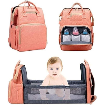 Портативна пеленальна сумка, водонепроникна багатофункціональна пеленальна сумка для переодягання немовлят, дитяче ліжечко з ізоль