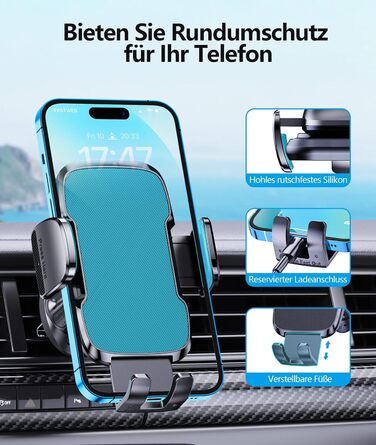 Автомобільний тримач для мобільного телефону Glangeh, автомобільна вентиляція, 2024 Upgrade Hook Clip Автомобільний тримач для моб
