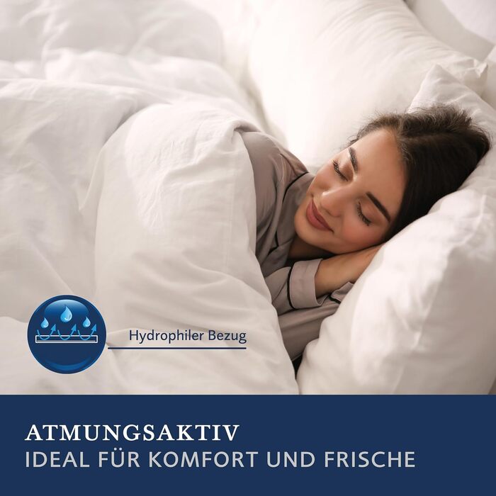 Подушка Billerbeck, м&39яка подушка розміром D/F - Подушка 40 x 40 см м&39яка м&39яка подушка 50 пух, 50 пір&39я з сумкою для перенесення, біла, (1 упаковка)