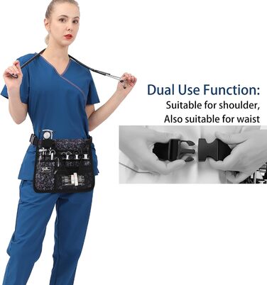 Медичний пояс-органайзер YOURUIMEI, поясна сумка для медсестер, для роботи, практична сумка на стегно для медсестер, HuiXin, 11,8