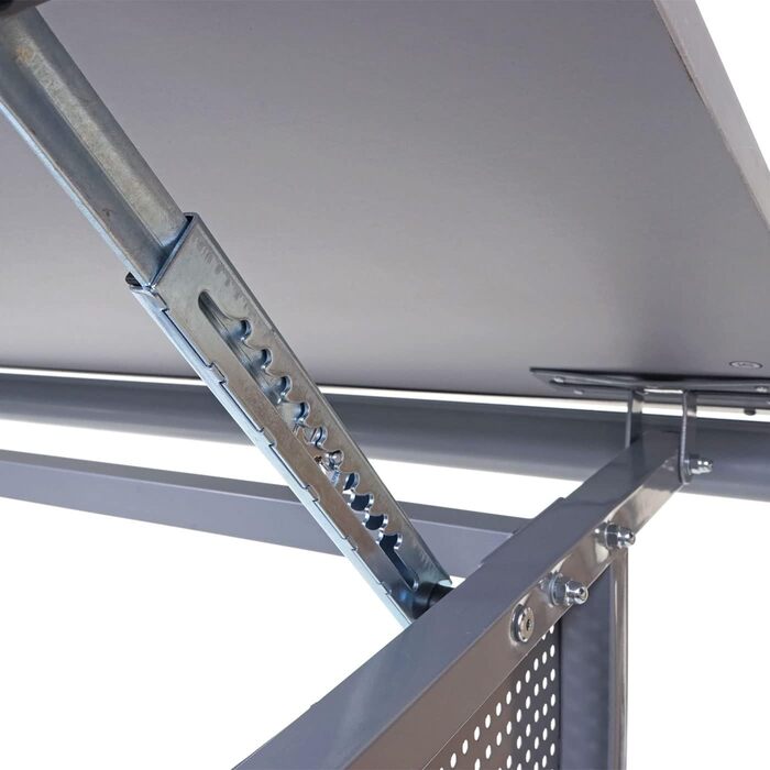 Стіл Mendler дитячий/молодіжний шкільний шкільний стіл офісний стіл Оксфорд, регульований по висоті, з можливістю нахилу - сірий