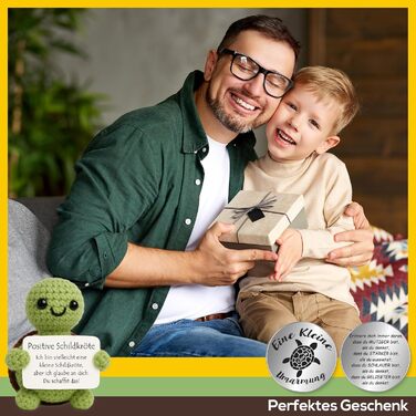 М'яка іграшка Pocket Hug Positive Turtle 7 см, в'язана вовна