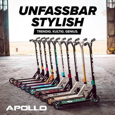 Самокат Apollo Stunt Scooter - Genius Pro Міцний дитячий самокат з шарикопідшипниками ABEC 9 Трюковий самокат, самокат-кік, міцний