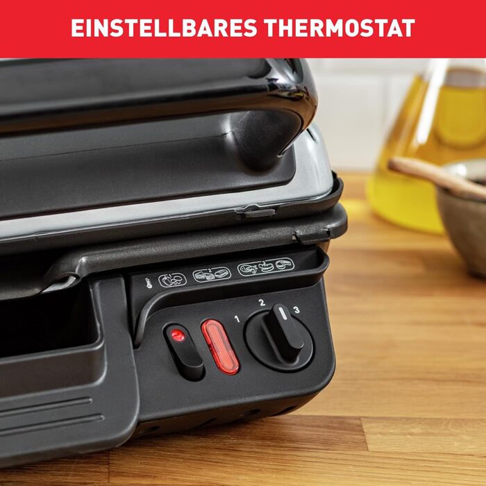 Контактний гриль 2-в-1 Tefal GC3050 сендвічниця та настільний гриль/BBQ, подвійна антипригарна поверхня, регульований термостат, 2000 Вт, 32 x 32 x 14 см