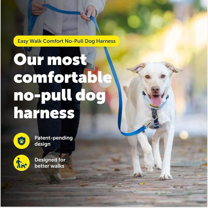 Шлейка проти смикання з мякою підкладкою для комфортних прогулянок, 5 точок регулювання, XS, для малих, середніх та великих собак, Синій/Чорний/Зелений/Рожево-Синій X-Small