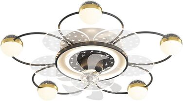 Світлодіодний стельовий світильник з регулюванням яскравості, стельовий вентилятор зі світлодіодним підсвічуванням, регульованою ш