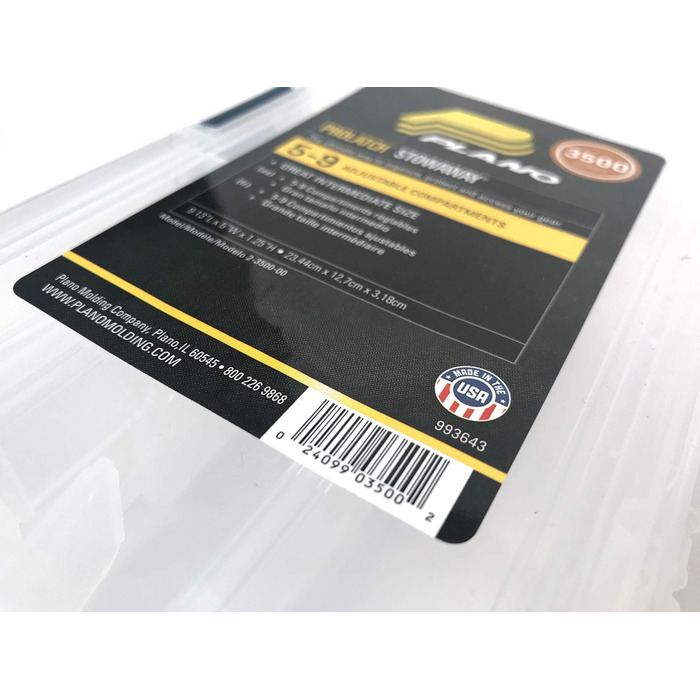 Набір із чотирьох місць Plano 23500-00 Gre Stowaway з регульованими роздільниками