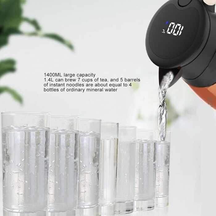 Автомобільний чайник Tyenaza 1400 мл, нержавіюча сталь, 24 В, 180 Вт, герметичний, помаранчевий, для води, чаю, кави, молока