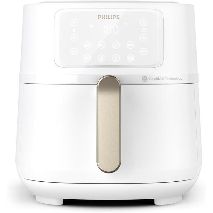 Фритюрниця Philips 5000 серії XXL, 7,2 л (1,4 кг) - 6 порцій, фритюрниця 16 в 1, підключення до Wi-Fi, на 90 менше жиру завдяки те