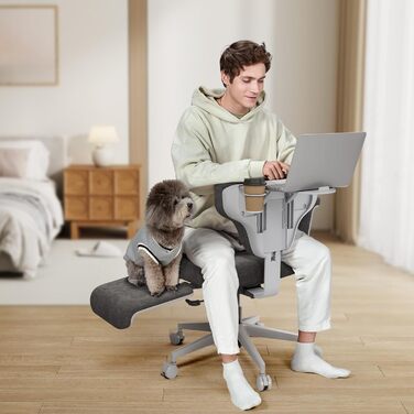 Офісне крісло Newtral FX-FB з підлокітниками/без них, регульоване, крісло зі схрещеними ніжками, крісло для туалетного столика з колесами, письмове крісло, обертове офісне крісло для дому (Freedom-X FB, чорний) Чорний FREEDOM-X FB