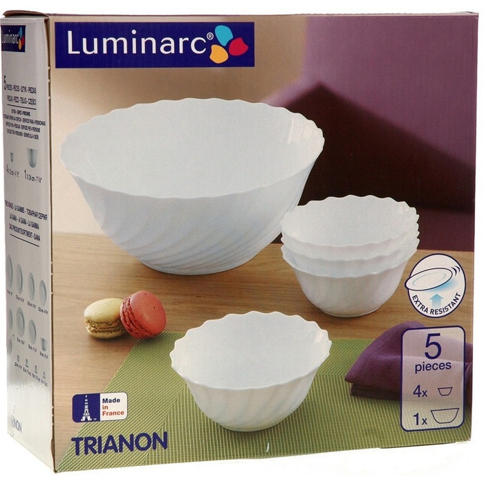 Набор салатников LUMINARC TRIANON, 5 предметов (6252197)