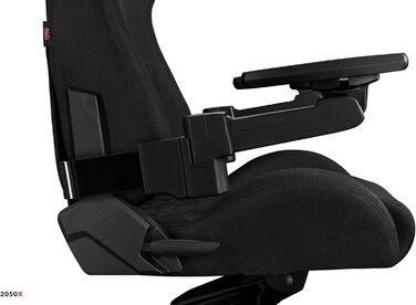 Офісне крісло 2050 шт. Ігрове крісло Чорне - Ігрове крісло з подушкою з піни з ефектом пам&39яті з велюру - Тканина геймерського крісла з підлокітниками X-Cross - Ігрове крісло з безшумними гумовими колесами - Комп&39ютерне крісло 150 кг Чорна тканина під