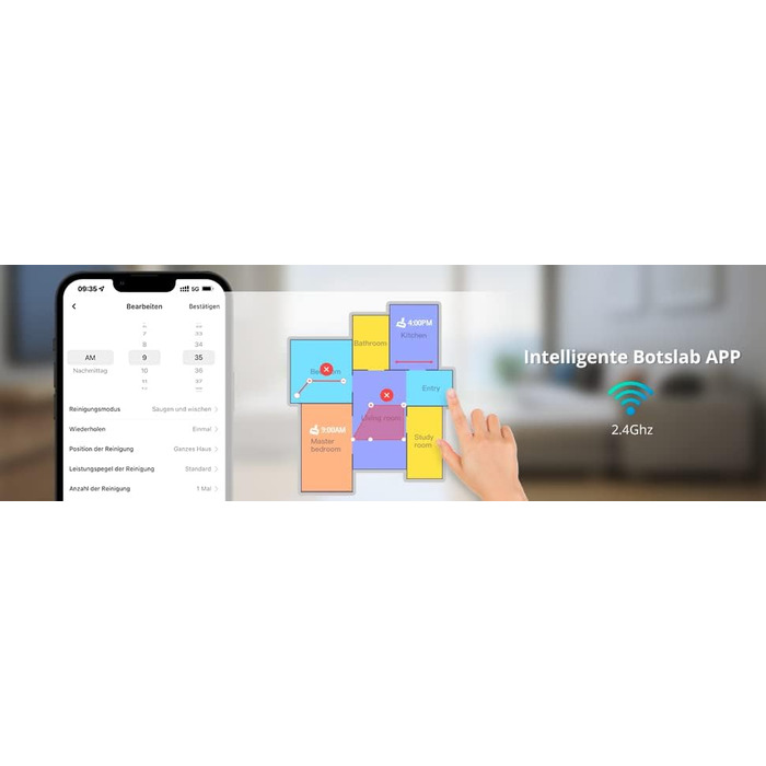 Робот-пилосос та швабра зі станцією автоматичного спорожнення (потужність всмоктування 2700 Па, час автономної роботи до 180 хв, к