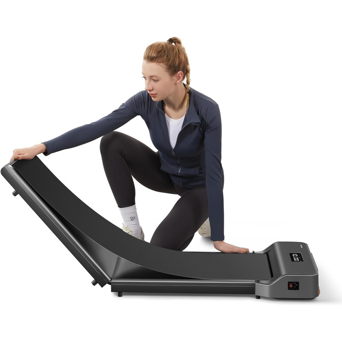 Бігова доріжка WalkingPad від KingSmith Z1, P1, A1 Pro, Z3 Hybrid Walking-Pad для дому/офісу, складна (залежно від моделі вантажопідйомність до 136 кг, швидкість 10 км/год усі моделі світлодіодний дисплей, застосунок, складання не потрібне) Z1 максимальна