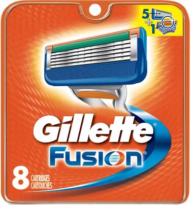 Новий набір картриджів Gillette 8 Fusion Razor Blades 100 оригінальне, оригінальне професійне перо