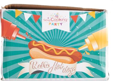 Машина для виготовлення хот-догів ScrapCooking 601 - місткість 12 сосисок і 2 булочки - вінтажний ретро-стиль для вечірок Барбекю Фестивалі Веселощі День народження-Зелений-0601, безпечний для харчових продуктів пластик, білий