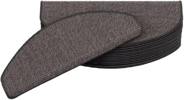 Килимок Snapstyle Natural Sisal Step Mat Half Round однотонний, Розмір/Обробка/Кількість 24x65 см (Half Round) , КолірStone Mix 24