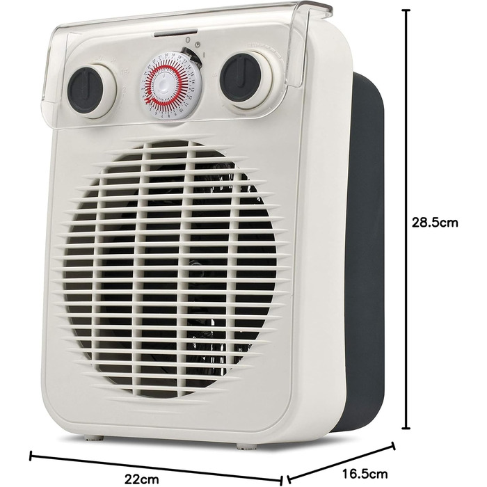 Тепловентилятор, 2000 Вт, Пластик, Білий, 3Ferrari G60019