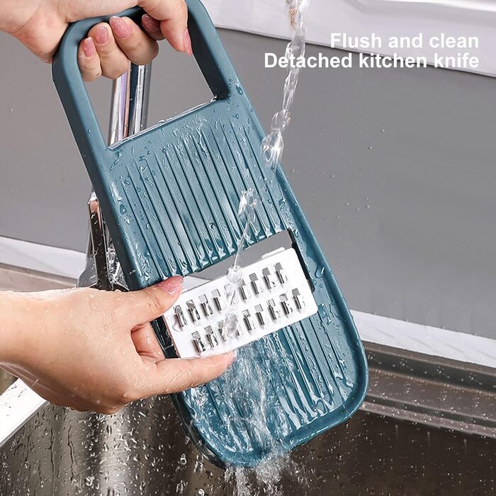 Подрібнювач овочів Tyenaza, багатофункціональний подрібнювач сиру, ручний подрібнювач сиру із захисним кожухом для рук для зливу подрібнених овочів для зберігання