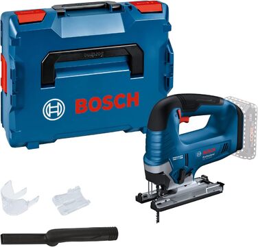 Акумуляторний лобзик Bosch Professional 18 В System GST 18V-125 B (з ручкою-баранчиком, похиле пиляння під кутом до 45, в L-BOXX)