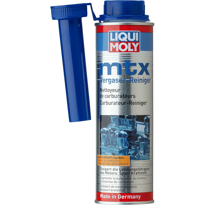 Очищувач карбюратора Liqui Moly 2 шт. mtx 300мл Видаляє відкладення в карбюраторі, клапанах, свічках запалювання і камері згоряння і запобігає утворенню нових Паливна присадка для бензинових двигунів 2 шт. 300 МЛ