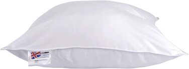 Музична подушка Homescapes з мікрофібри, яку можна прати, 65 x 65 см, подушка для голови з мікрофібри зі знімним динаміком, м&39яка жорсткість