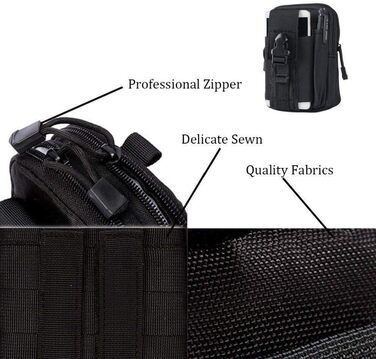 Універсальна багатоцільова ємність негабаритних EDC сумка Тактична сумка смартфон кобура пакет безпеки носити аксесуарів сумка рем