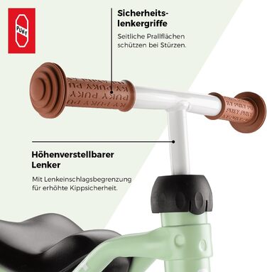 Безпечний розсувний транспортний засіб Для малюків від 1,5 років З поворотною віссю Безпечні ручки на кермі Всередині та зовні Кол