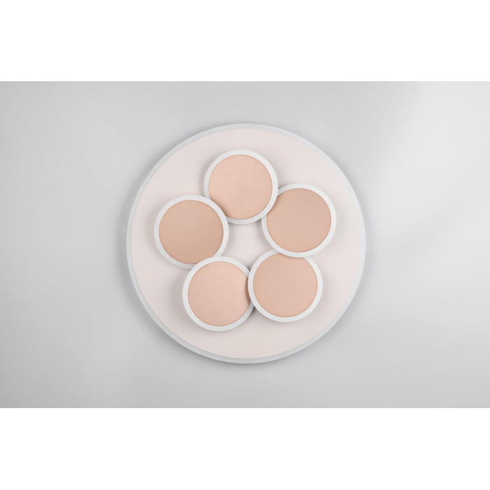 Стельовий LED-світильник Trio Mandala 653210676, метал, теплий сірий/кавовий, 35 Вт, з пультом, димером, регулюванням кольору світла, таймером та нічним режимом