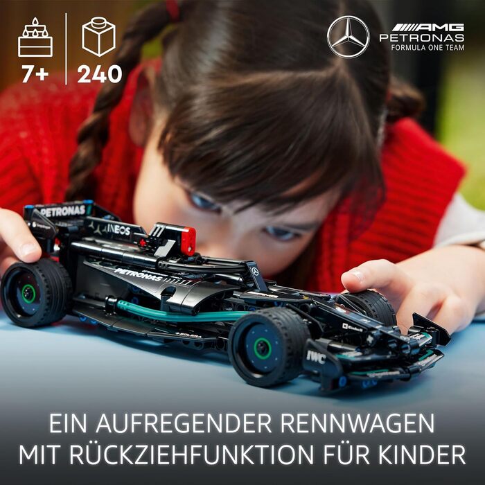 Конструктор LEGO Technic Mercedes-AMG F1 W14 E Performance Race Car Toy 42165, 240 деталей, гоночний болід