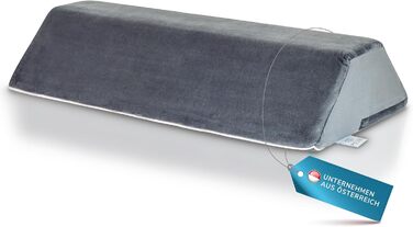 Подушка для спини для ліжка та дивана (сіра) Клиноподібна подушка та подушка для читання для дорослих - Підтримуюча подушка для колін, ніг, спини, пролежнів - Подушка для сидіння ліжка для нахилу та підйому - Ортопедична подушка для спини