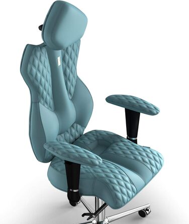 Ергономічне офісне крісло KULIK SYSTEM - Зручне та регульоване крісло з підтримкою спини та попереку Запатентований дизайн для зняття болю в спині та шиї Екошкіра ROYAL - Sky Design Екошкіра - Design Sky