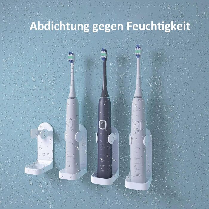 Електричний тримач для зубних щіток HOMMAND 2 Pack для настінного кріплення, міцний тримач для електричних зубних щіток, регульова