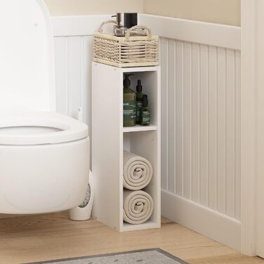 Рівнева, компактна полиця для зберігання, книжкова полиця, ширина 15 см, біла 2-рівнева ширина 15 см біла, 2-