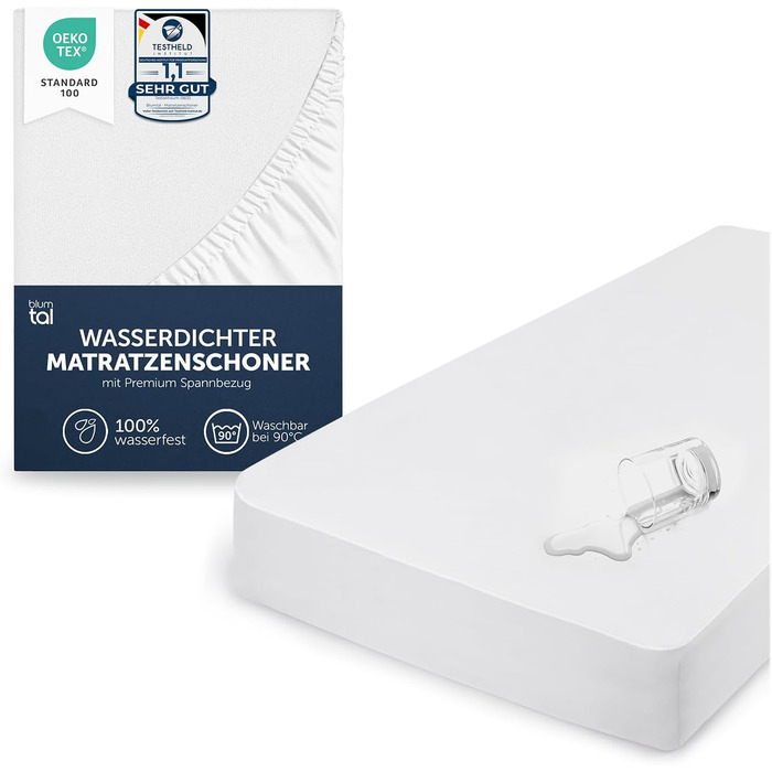 Протектор для матраца Blumtal 120x200 см - Водонепроникний наматрацник - OEKO-TEX Сертифікований водонепроникний матрац 120x200 -
