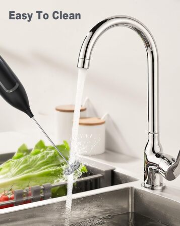 Паличка для збивання молока/вспениватель молока електричний портативний з потужним міксером для напоїв Кавовий віночок на батарейк