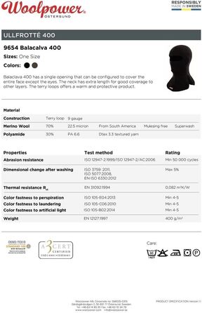 Балаклава Woolpower 400