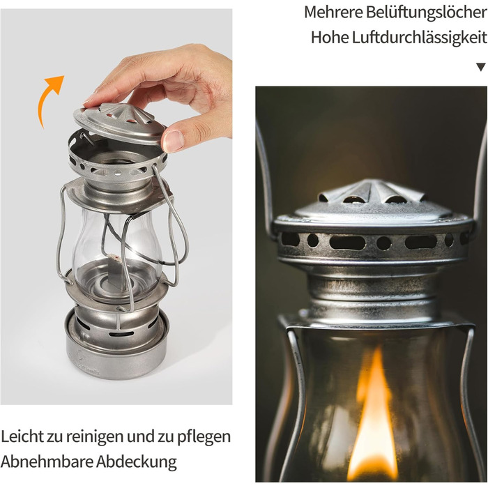 Штормовий ліхтар Thousand Winds Petroleum, ретро-нафтовий вуличний ліхтар, гасовий ліхтар Сутінковий, вітрозахисний штормовий ліхтар для активного відпочинку, кемпінгу, походів, пікніків, патіо, ретро-сріблястий