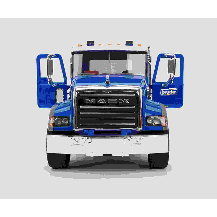 Автобетонозмішувач Mack Granite - 116 Бетономішалка, будівельна техніка, будівельний майданчик, вантажівка, автобетонозмішувач, вантажівка, транспортер, 02814 -