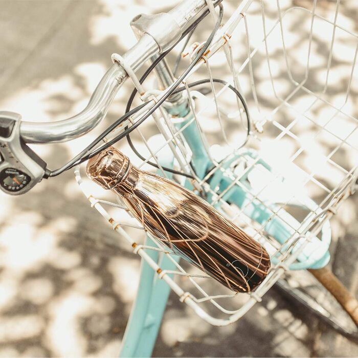 Оригінальна пляшка для пиття Chilly&39s - Термос з нержавіючої сталі, багаторазовий, для гарячих та холодних напоїв - Герметична, не потіє - Чорна - 750 мл