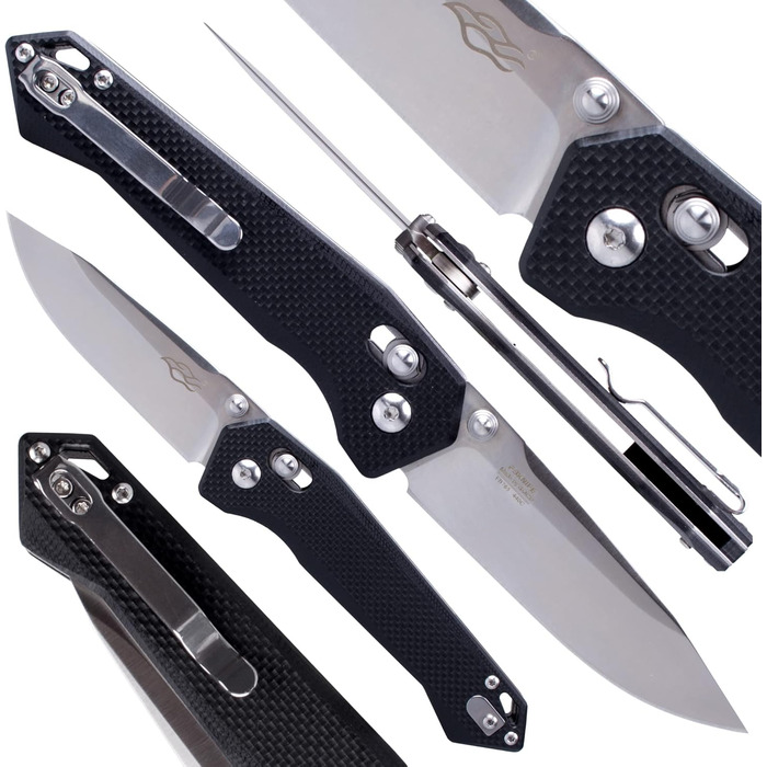 Складаний кишеньковий ніж, лезо з нержавіючої сталі 440C, ергономічна рукоятка G10 з кліпсою, полювання, риболовля, кемпінг, папка