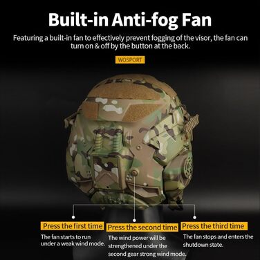 Тактичний шолом з маскою, вентилятором із захистом від запотівання та навушниками для зв&39язку, військовий швидкий шолом HL-98 для страйкболу, пейнтболу та CP