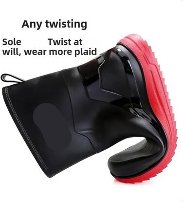 Чоловіче водне взуття, багатоцільове водонепроникне та нековзне гумове взуття, бавовняні рибальські гумові чоботи середньої довжини, повсякденні чоловічі гумові чоботи для дорослих, розмір 40, стиль 03