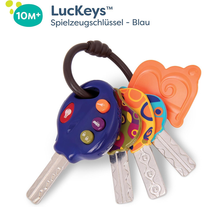 Іграшка-ключ від автомобіля з підсвічуванням і звуком Дитяча іграшка від 10 місяців